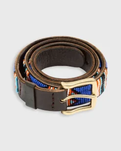 1.25" African Beaded Belt^Sid Mashburn Store