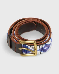 1.25" African Beaded Belt^Sid Mashburn Cheap