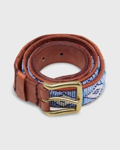 1.25" African Fully Beaded Belt^Sid Mashburn New