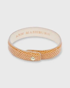 0.5" Lizard Cuff Bracelet^Ann Mashburn Cheap