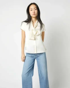 Atelier Tie-Neck Blouse^Ann Mashburn Flash Sale