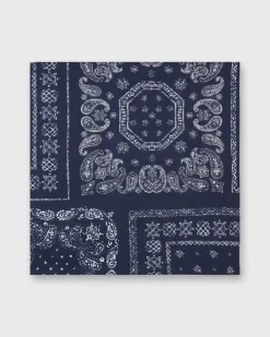 Bandana In Navy^Sid Mashburn Cheap