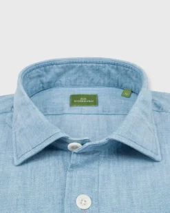 Band-Hem Work Shirt^Sid Mashburn Hot