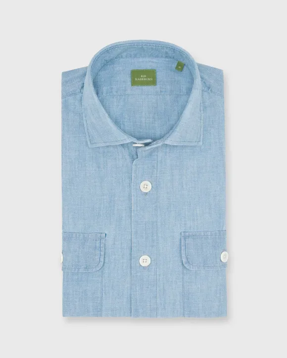 Band-Hem Work Shirt^Sid Mashburn Hot