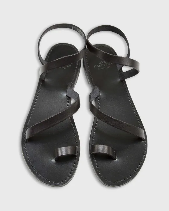 Diagonal Strap Sandal^Ann Mashburn Online