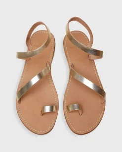 Diagonal Strap Sandal^Ann Mashburn Clearance