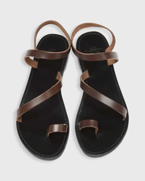 Diagonal Strap Sandal^Ann Mashburn Best