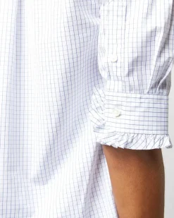 Elbow-Sleeve Frill Shirt^Ann Mashburn Clearance