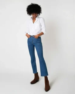 Flare Cropped 5-Pocket Jean^Ann Mashburn Discount