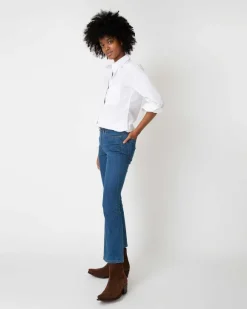 Flare Cropped 5-Pocket Jean^Ann Mashburn Discount