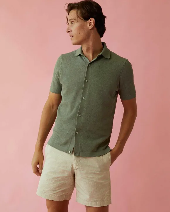 Full-Placket Sweater^Sid Mashburn Discount