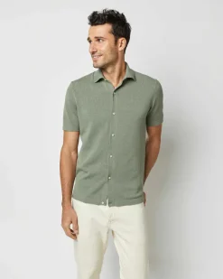 Full-Placket Sweater^Sid Mashburn Discount