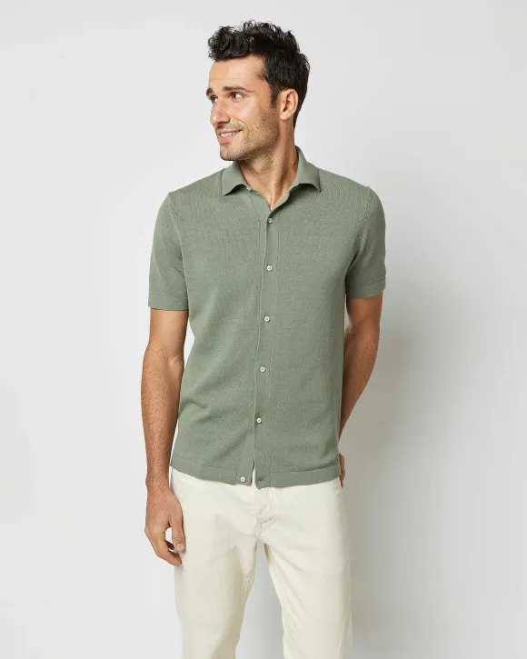 Full-Placket Sweater^Sid Mashburn Discount