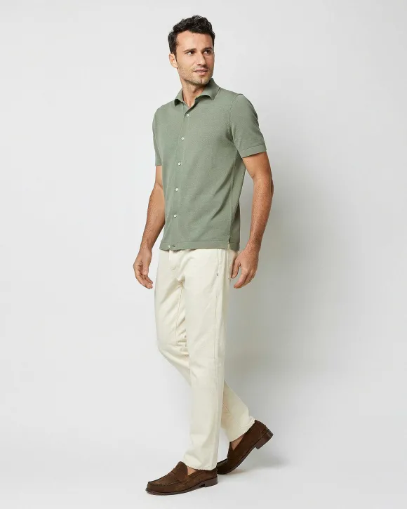 Full-Placket Sweater^Sid Mashburn Discount