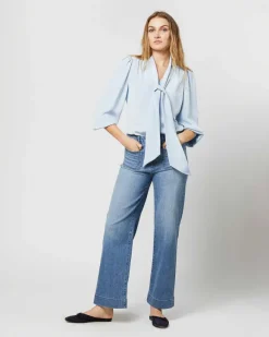 Helene Tie-Neck Blouse^Ann Mashburn Store