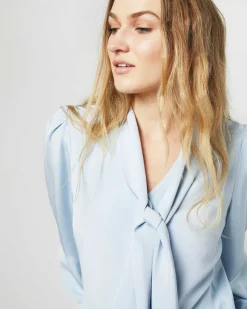 Helene Tie-Neck Blouse^Ann Mashburn Store
