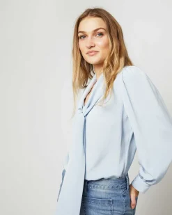 Helene Tie-Neck Blouse^Ann Mashburn Store