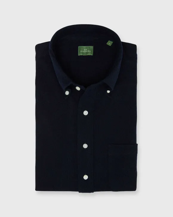 Knit Button-Down Popover Shirt^Sid Mashburn Outlet