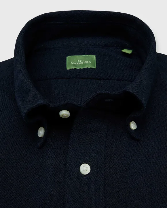 Knit Button-Down Popover Shirt^Sid Mashburn Best