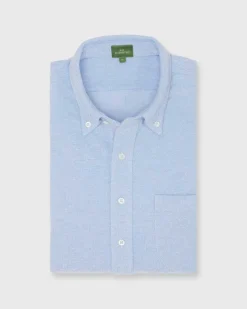 Knit Button-Down Popover Shirt^Sid Mashburn Cheap