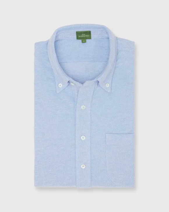 Knit Button-Down Popover Shirt^Sid Mashburn Cheap