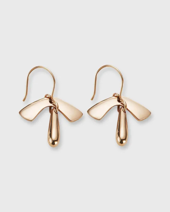Leaf And Drop Earrings^Helena Rohner New