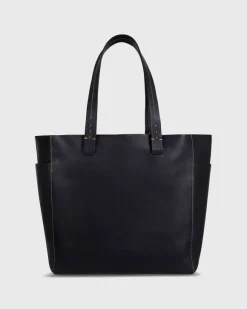 Leather Tote With Trolley Strap^Sid Mashburn Best Sale