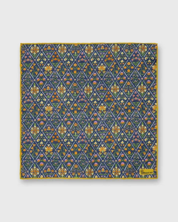 Linen Print Pocket Square^Petronius Outlet