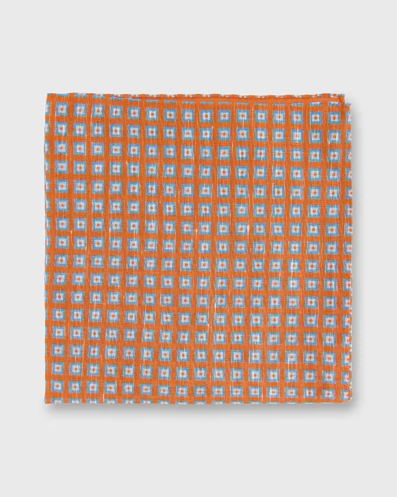 Linen/Cotton Print Pocket Square^Sid Mashburn Clearance