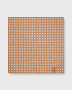 Linen/Cotton Print Pocket Square^Sid Mashburn Clearance
