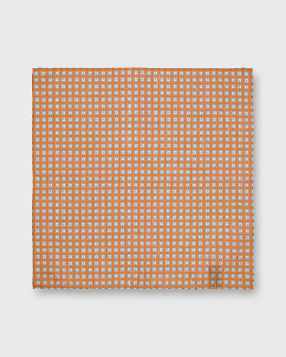 Linen/Cotton Print Pocket Square^Sid Mashburn Clearance