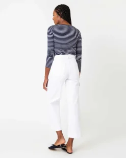 Long-Sleeved Boatneck Tee^Ann Mashburn Fashion