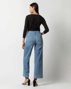 Long-Sleeved Boatneck Tee^Ann Mashburn Best Sale