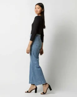 Long-Sleeved Boatneck Tee^Ann Mashburn Best Sale