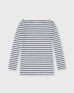 Long-Sleeved Boatneck Tee^Ann Mashburn Clearance