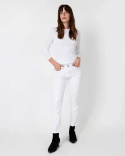 Long-Sleeved Boatneck Tee^Ann Mashburn Discount