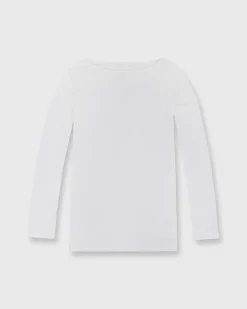 Long-Sleeved Boatneck Tee^Ann Mashburn Discount