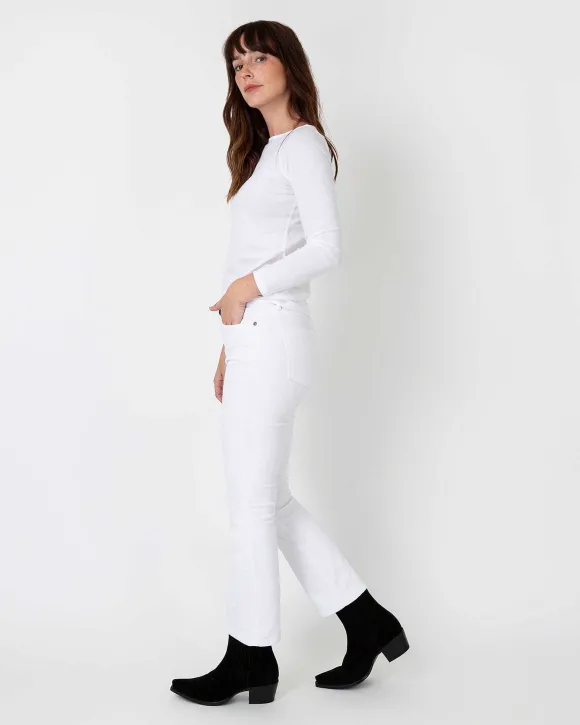 Long-Sleeved Boatneck Tee^Ann Mashburn Discount