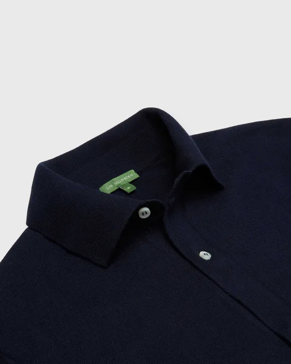 Long-Sleeved Full-Placket Sweater^Sid Mashburn Store