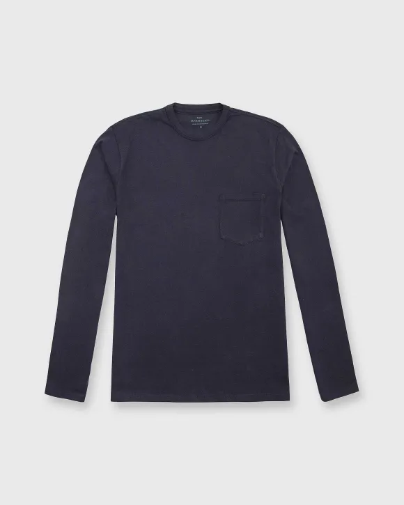 Long-Sleeved Pocket Tee^Sid Mashburn Fashion