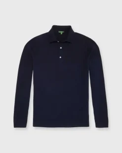 Long-Sleeved Rally Polo Sweater^Sid Mashburn Shop