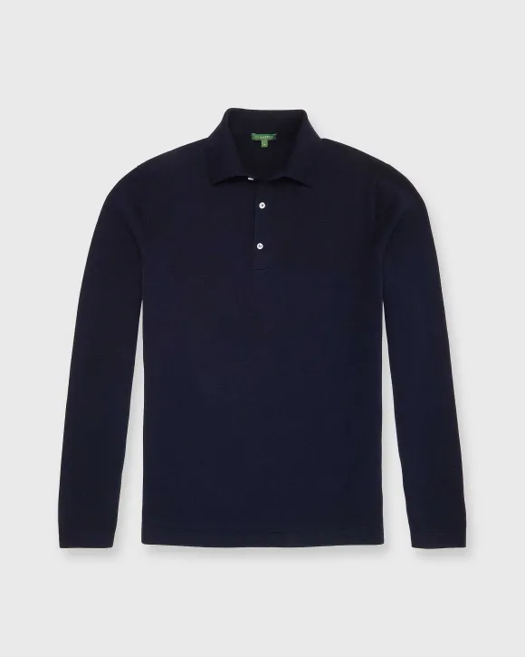 Long-Sleeved Rally Polo Sweater^Sid Mashburn Shop