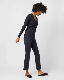 Nia Long-Sleeved Ribbed Cardigan^Ann Mashburn Hot