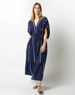 Nunu Plunge Neck Dress^lemlem Clearance