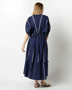 Nunu Plunge Neck Dress^lemlem Clearance