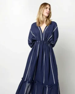 Nunu Plunge Neck Dress^lemlem Clearance