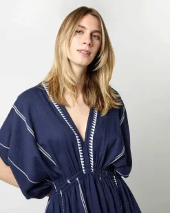 Nunu Plunge Neck Dress^lemlem Clearance