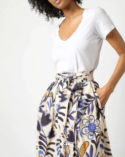 Pleated Wrap Midi Skirt^Ann Mashburn Fashion