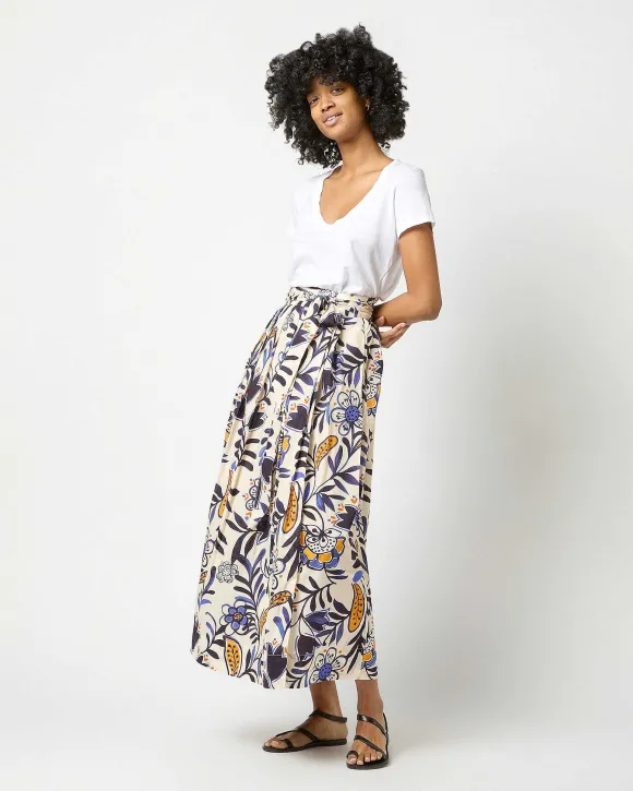 Pleated Wrap Midi Skirt^Ann Mashburn Fashion