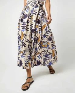 Pleated Wrap Midi Skirt^Ann Mashburn Fashion